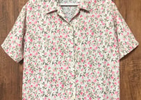 花柄 小花柄 シャツ 半袖 レトロ カントリー ガーリー おしゃれ 個性的 かわいい USA ヴィンテージ used vintage 古着/club723 クラブ723(N696)