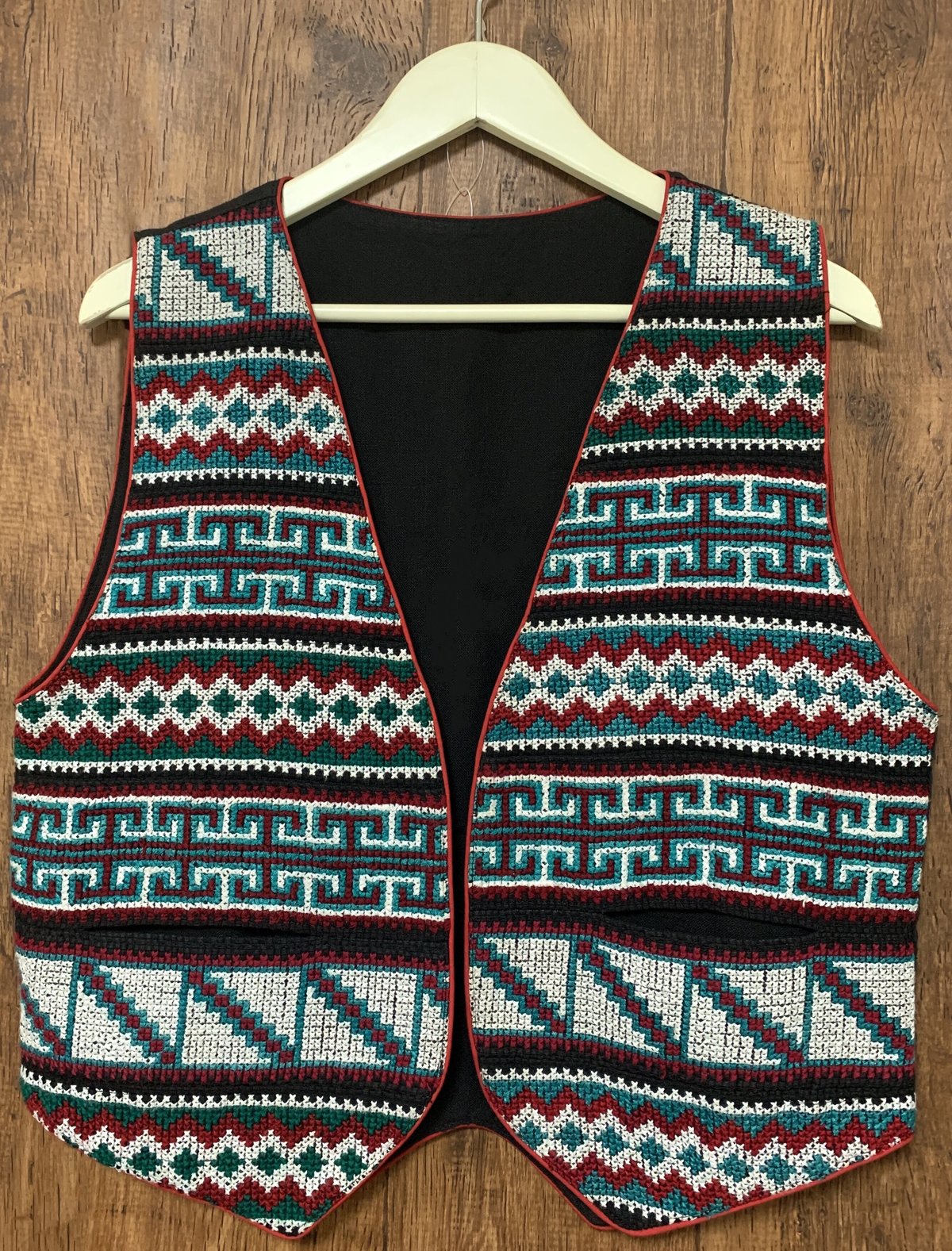 古着　ヴィンテージ　vintage ベスト　デザインベスト　カントリー　カラフル VINTAGE - 古着 ヴィンテージ vintage ベスト デザインベスト