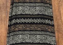 レトロ ロング マキシ 柄 ワンピース ノースリーブ エスニック 個性的 おしゃれ かわいい かっこいい USA ヴィンテージ vintage used 古着/club723 クラブ723(N667)