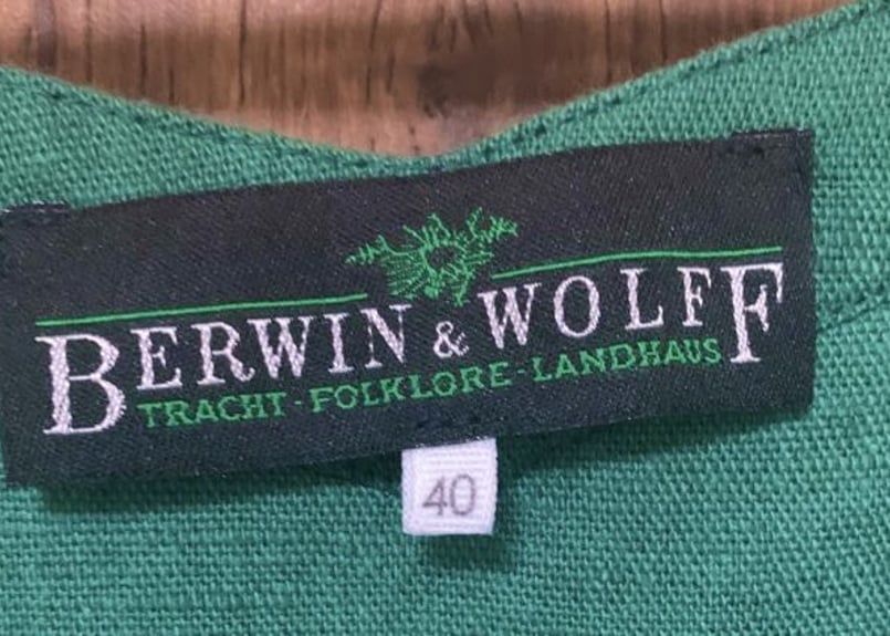ドイツ ヴィンテージ チロルワンピース ヨーロッパ BERWIN WOLFF 半袖