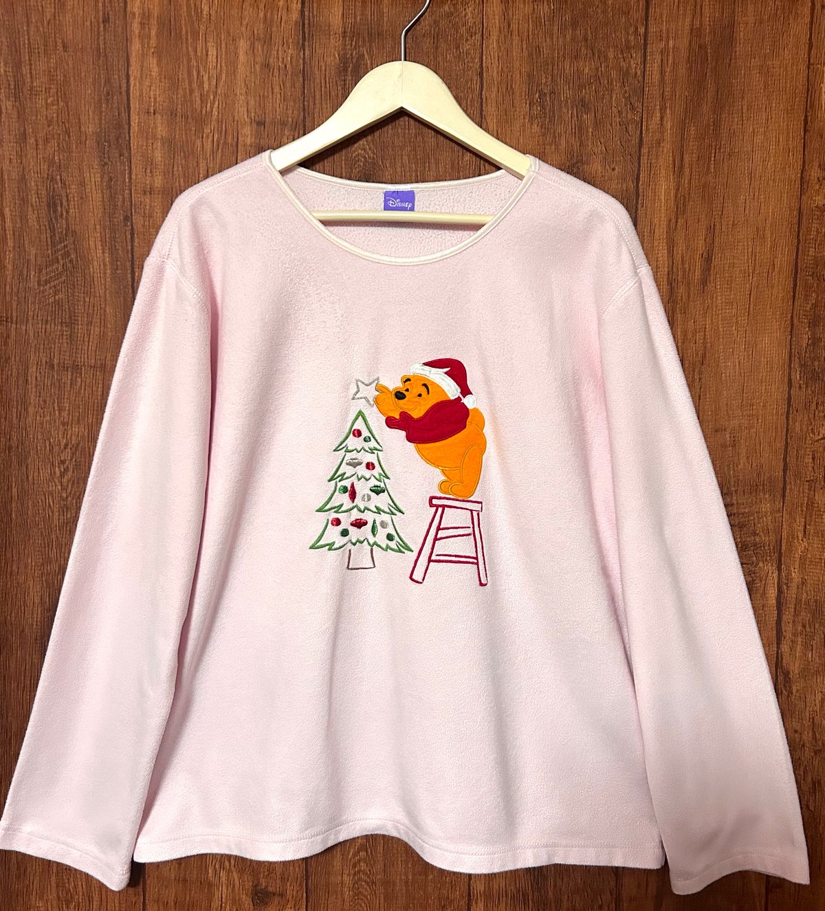 ディズニー キャラクター刺繍 ぷーさん スウェット グリーン M 5043 fit=scale-down,w=1200