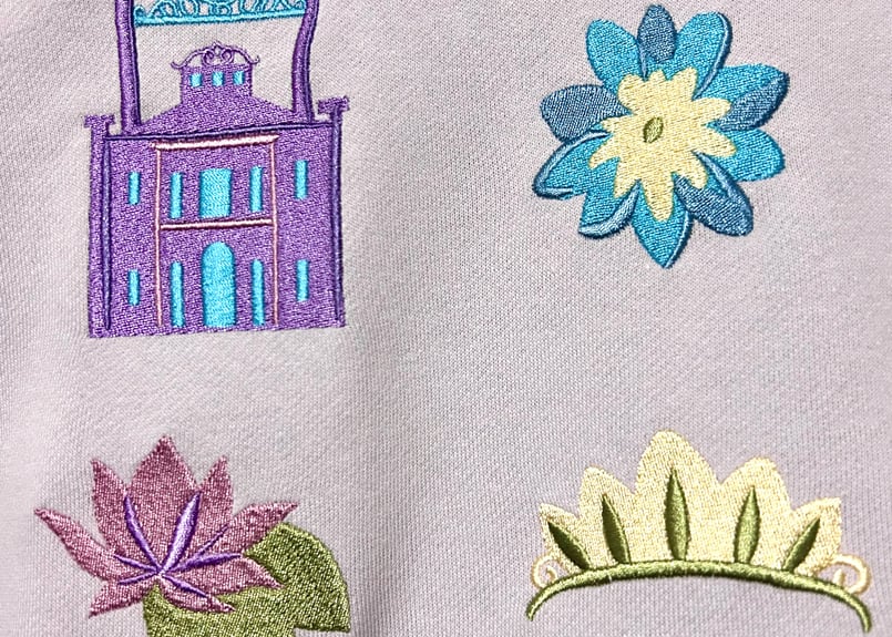 希少　良デザイン　90s ディズニー　バンビ　刺繍デザインスウェット　ファリーン Bambi プリント スウェット トレーナー バンビ M ブラック