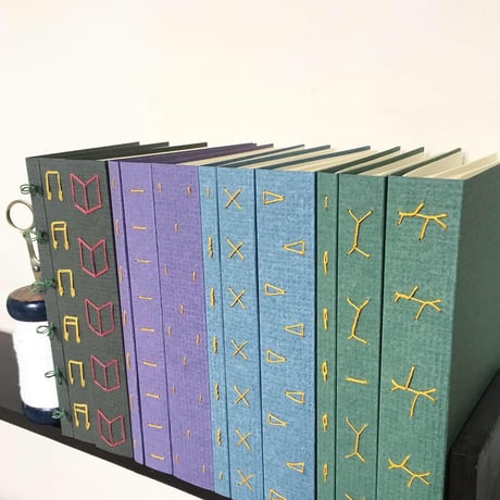 \\手製本キット・綴じ模様を楽しむ 3冊//★★☆