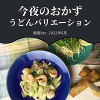 『今夜のおかず』 2022年6月うどんバリエーション・録画バージョン