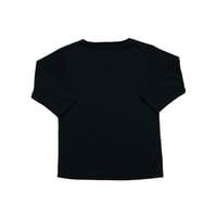 ボートネックシャツ七部袖 スミブラック／BOAT NECK SHIRT SUMI BLACK