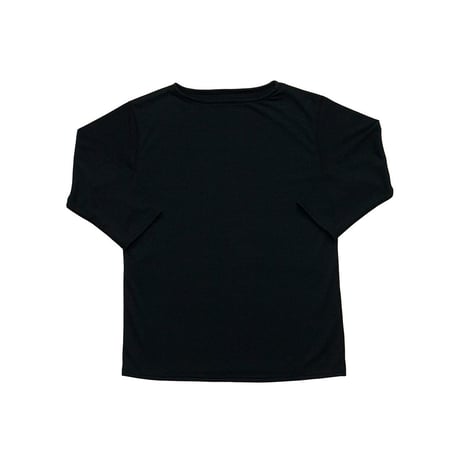 ボートネックシャツ七部袖 スミブラック／BOAT NECK SHIRT SUMI BLACK