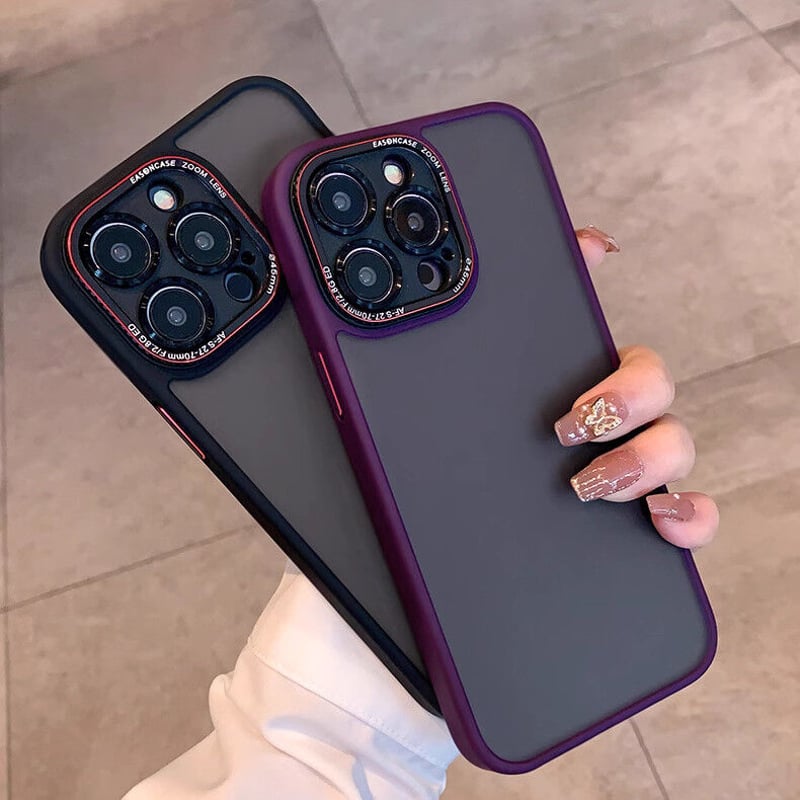 Iphone15Proケース指紋防止コンフォートグリップ透明バック信頼性高い 