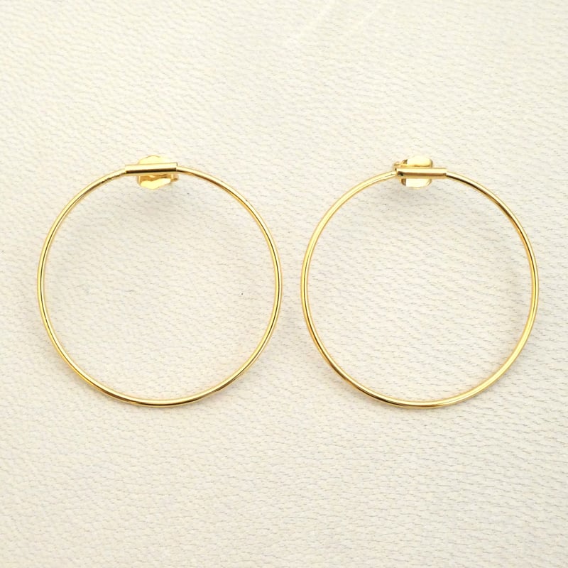 ピアス フープ40mm ゴールド from Italy | lmusee's STORE ピアス フープ40mm ゴールド from Italy | lmusee's STORE