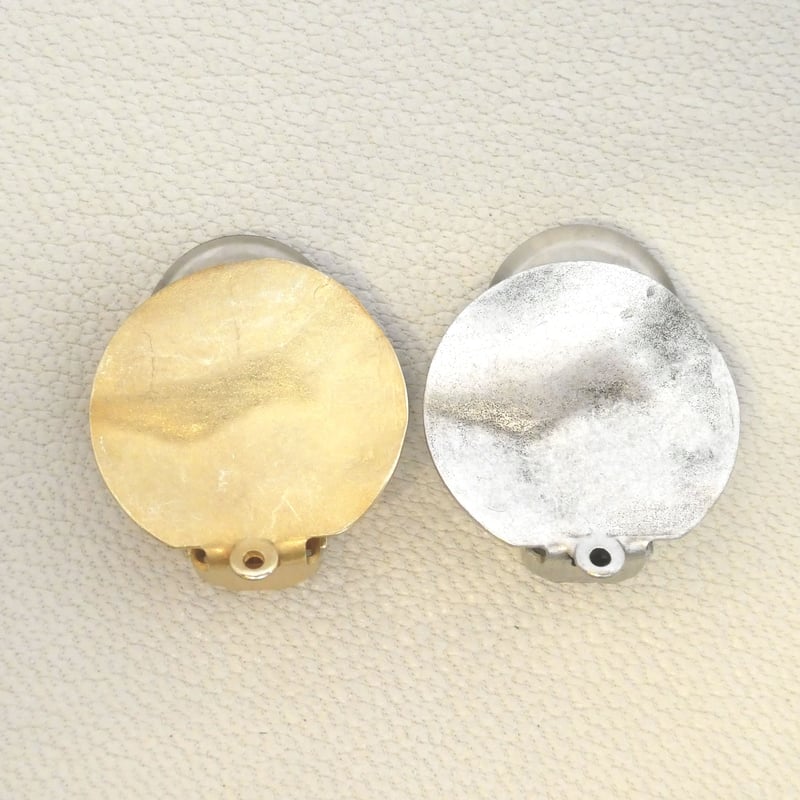 イヤリング 20mm マットシルバー from Italy (シリコンキャップ別売り 