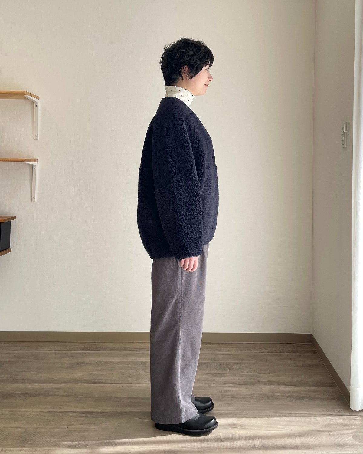 PASSIONE スウェードボア リバーシブルジャケット | NOON MOON