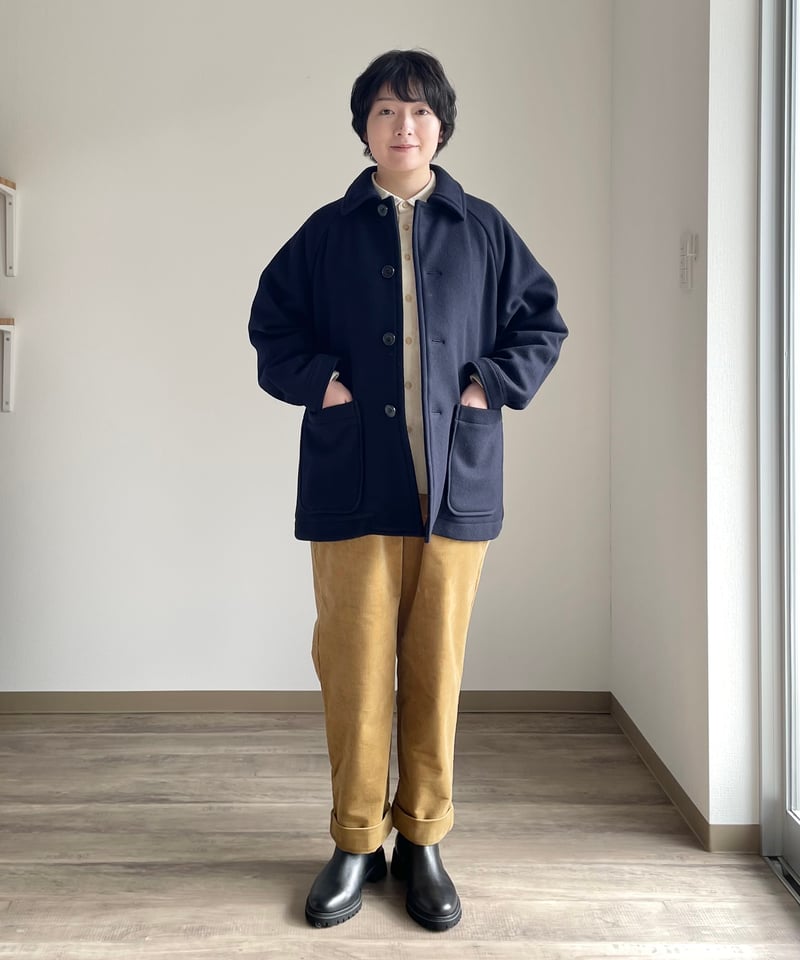 grin ソフトウールビーバー ハーフコート | NOON MOON