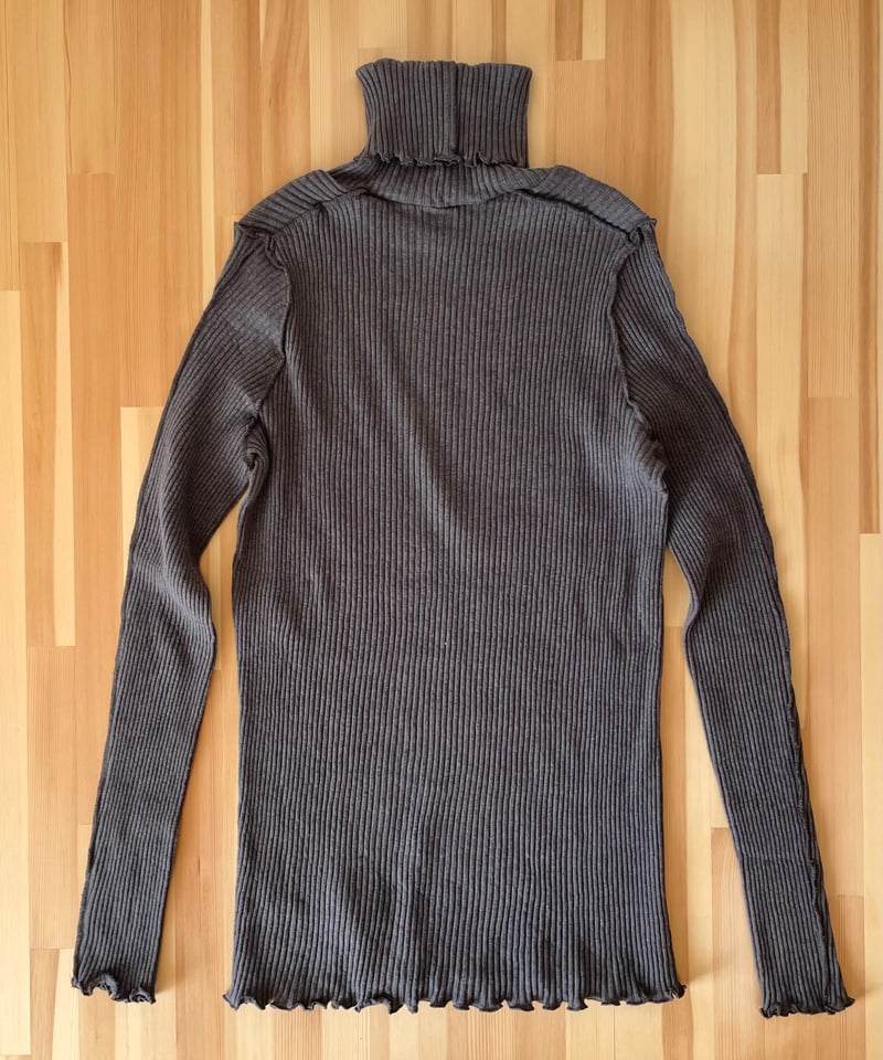 OUVERT ヤク/コットン サイドシームレス タートルネックプルオーバー