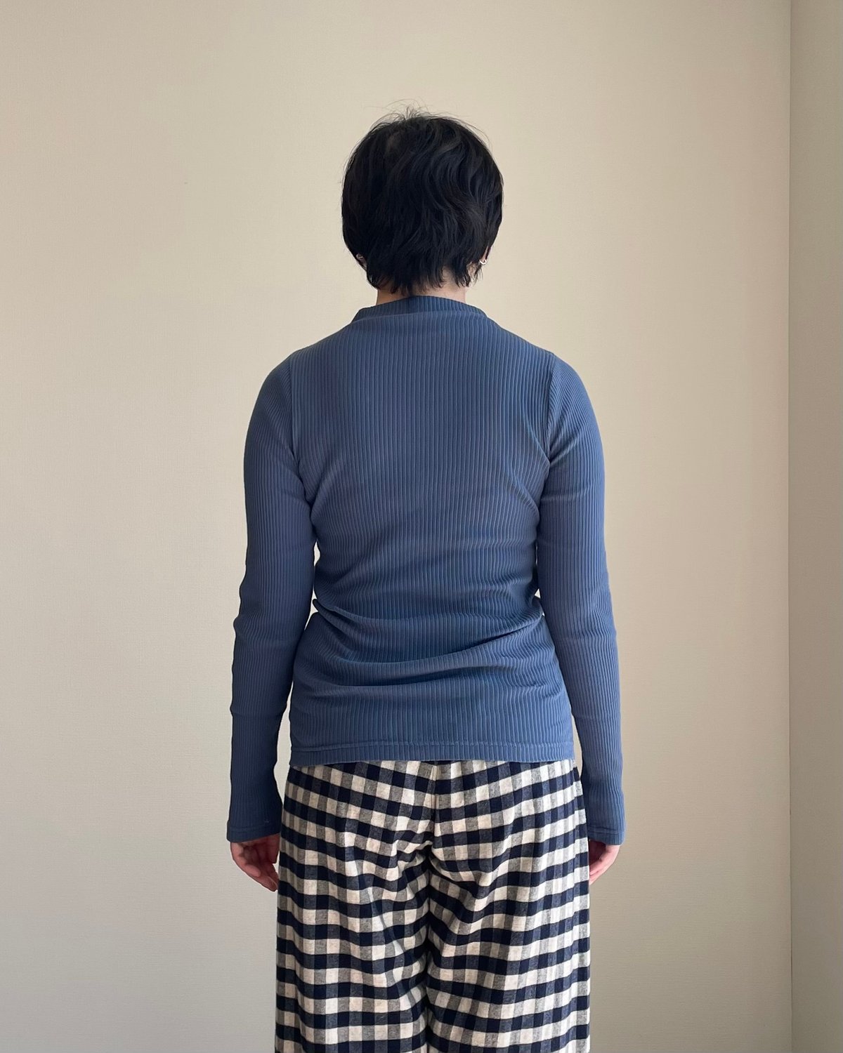 FABRIQUE en planete terre リブ モックネック長袖カットソー