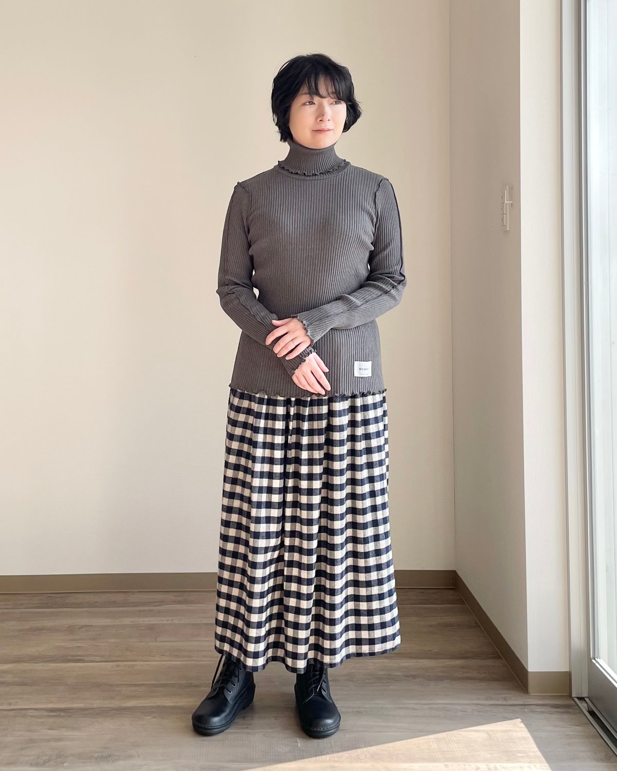 handsofcreation OUVERT タートルネックプルオーバー OUVERT ヤク/コットン サイドシームレス タートルネックプルオーバー