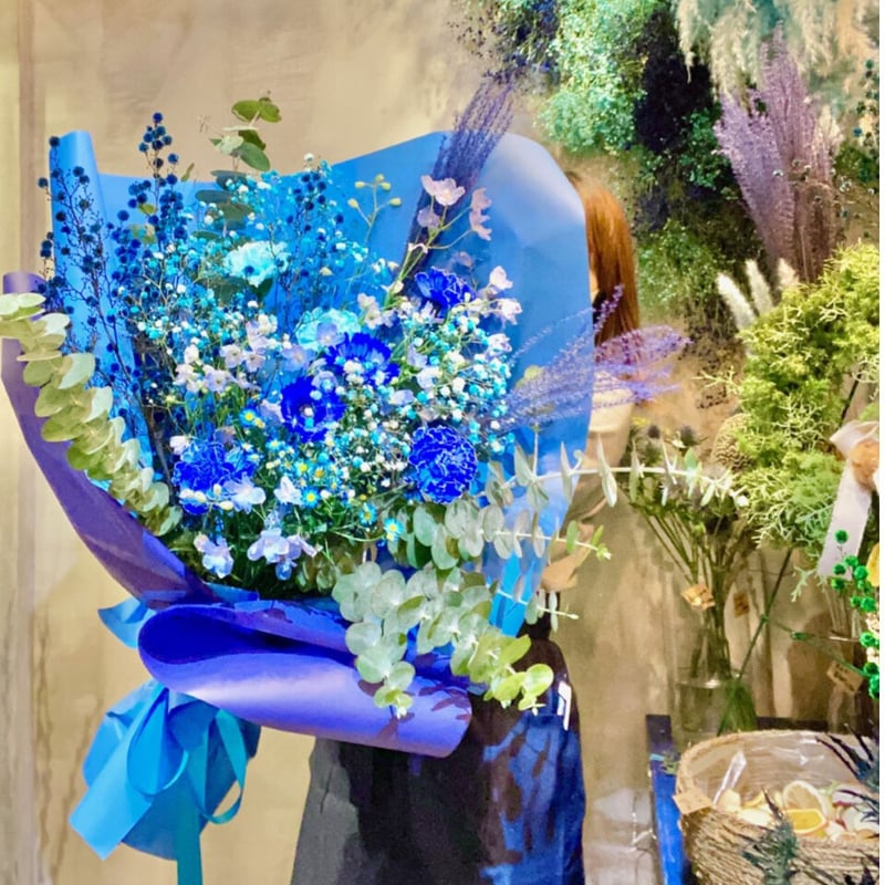 お得意ページ・特別オーダー・preserved flower♡ Preserved flower stand tweed wang hong bouquet | Ms Peony
