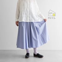 HUIS×三備”綿麻シャトルデニムバルーンパンツ（インディゴ）【ユニ
