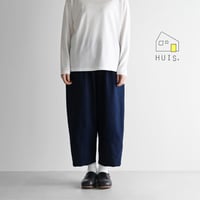 HUIS.  やわらかシーチングコットンバルーンパンツ（ダークネイビー）【ユニセックス】506