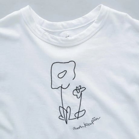 grin  ベーシック天竺クラフト刺繍Tシャツ
