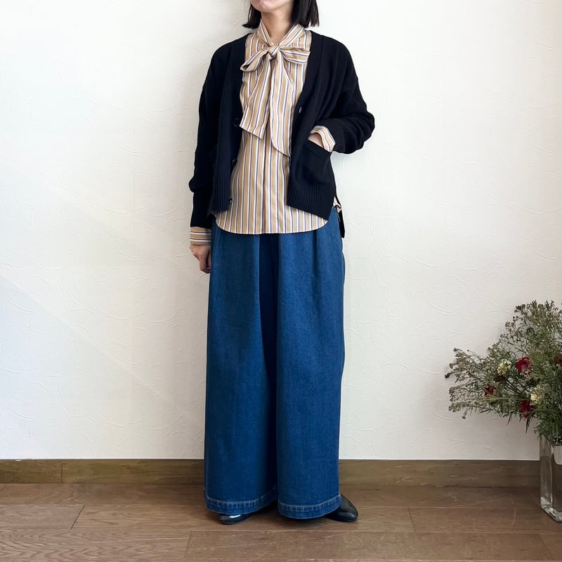 美品 マカフィー トゥモローランド コットンブロードボウタイブラウス 洗える TOMORROWLAND｜コットンブロード ボウタイシャツ | Rakuten