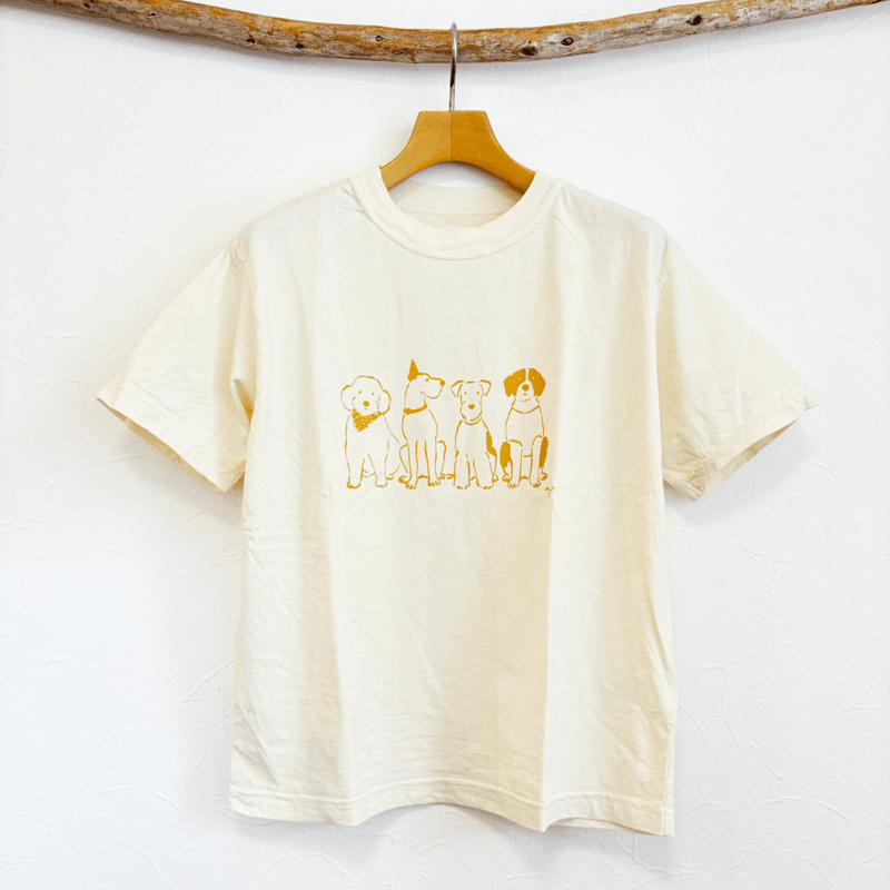 犬アートプリントシャツ org.jpg