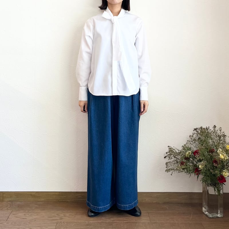 MACPHEE コットンブロードボウタイブラウス | CORNFIELD SHIMADA