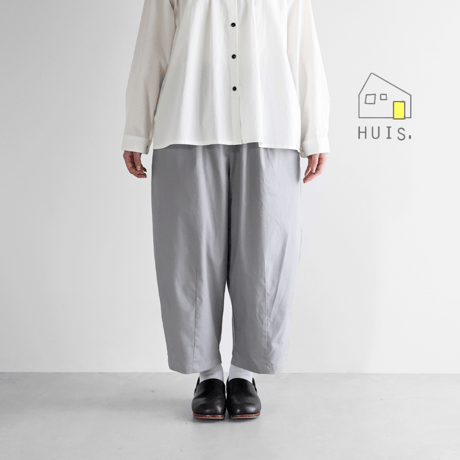 banmariバルーンパンツ　グレー　ストライプ TOKYO BASIC ワイドパンツ バルーンパンツ レディース コットン