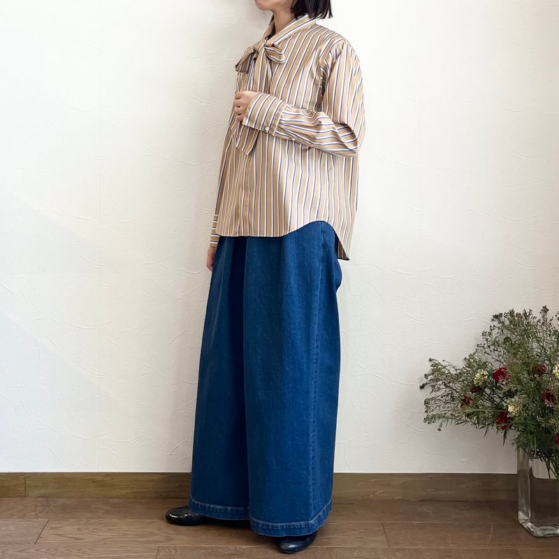 MACPHEE コットンブロードボウタイブラウス | CORNFIELD SHIMADA