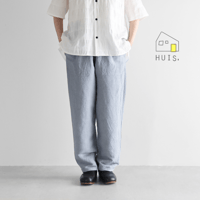 HUIS.  バンブーリネンイージーワークパンツ（ライトブルー）【ユニセックス】507