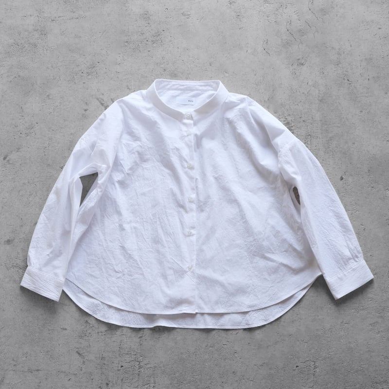 【HUIS.】U102　コードレーンワイドブラウス HUIS. コードレーンワイドブラウス（白）U102 | CORNFIELD SHIMADA