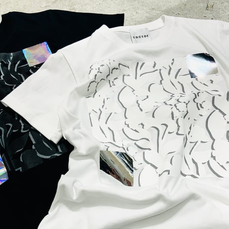 [TA-RE-005]quiet floral lame T-shirt　サイズ１