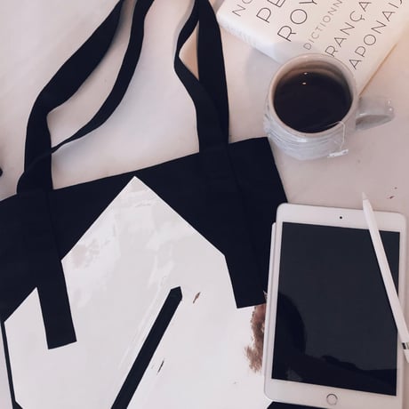 FLAT BIG BAG"night"  Black*Silver