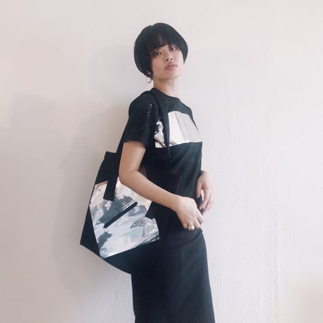 FLAT BIG BAG"night"  Black*Silver