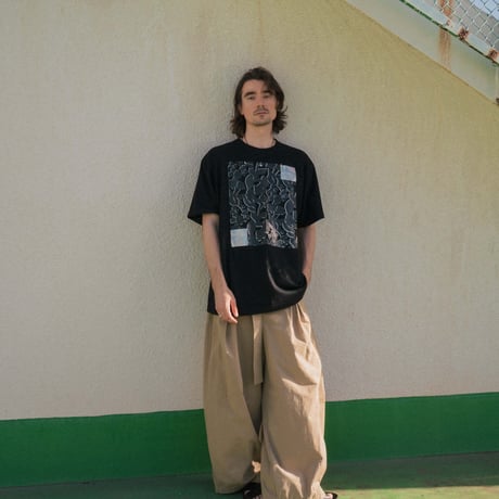 [TA-RE-006]quiet floral lame T-shirt　サイズ３