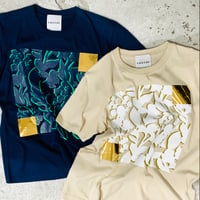 [TA-RE-005]quiet floral lame T-shirt　サイズ１