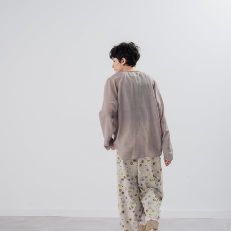 [TA-TP0047]"BUMPY" VOILE TOPS