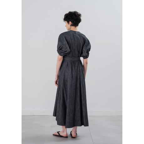 [TA-OP0047]FLARE HEM ZIP DRESS