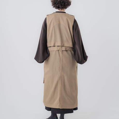 <予約商品>[TA-CT0017] EPAULETTE SEPARATE GILET COAT