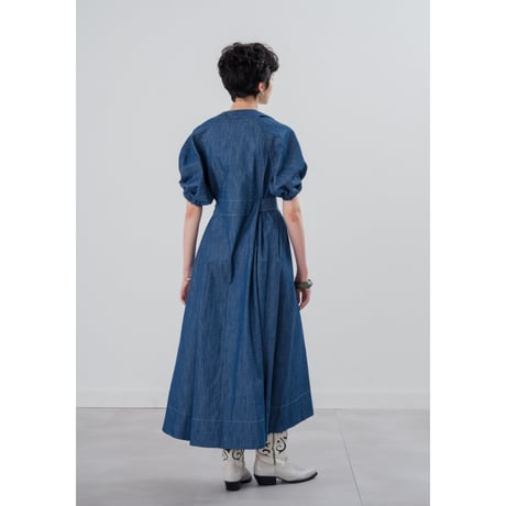 [TA-OP0047]FLARE HEM ZIP DRESS