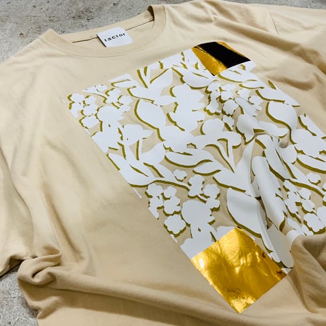[TA-RE-006]quiet floral lame T-shirt　サイズ３
