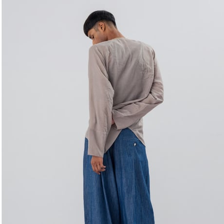 [TA-TP0047]"BUMPY" VOILE TOPS
