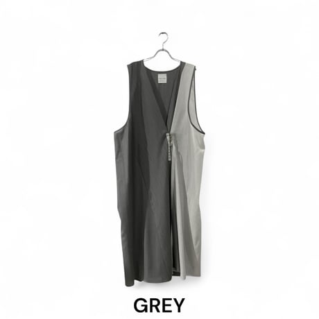 [TA-OP0045]DEEP SLIT SLEEVELESS FLAIR DRESS