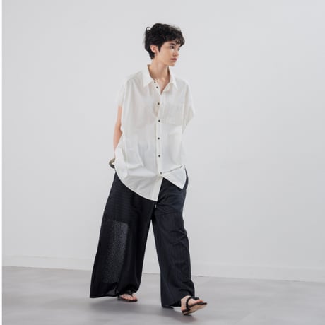 [TA-PT0041]SHEER SEQUIN EMBROIDERY TROUSER