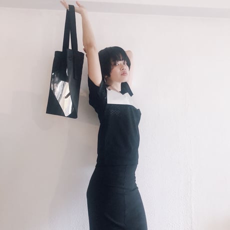 FLAT BIG BAG"night"  Black*Silver