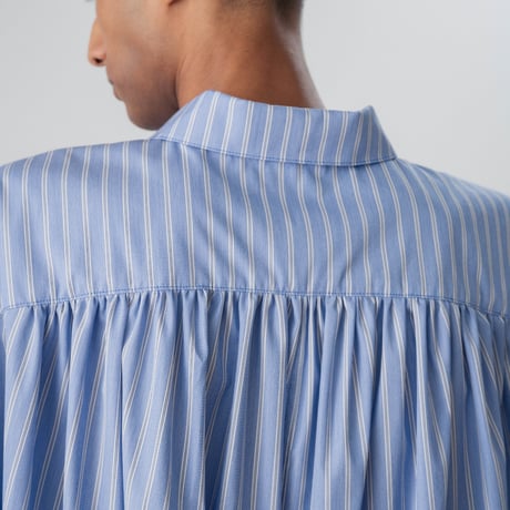 [TA-SH0044]BACK GATHERED SHORT SLEEVE SHIRT