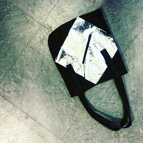 FLAT BIG BAG"night"  Black*Silver