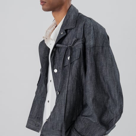 [TA-JK0034]ASYMMETRIC DENIM JACKET