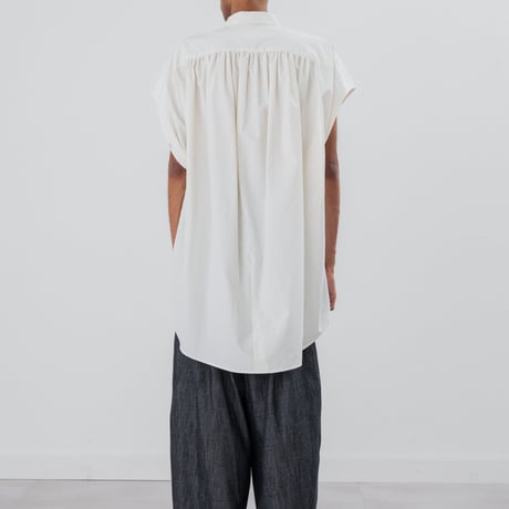 [TA-SH0044]BACK GATHERED SHORT SLEEVE SHIRT