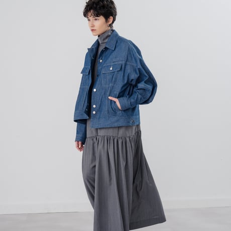 [TA-JK0034]ASYMMETRIC DENIM JACKET