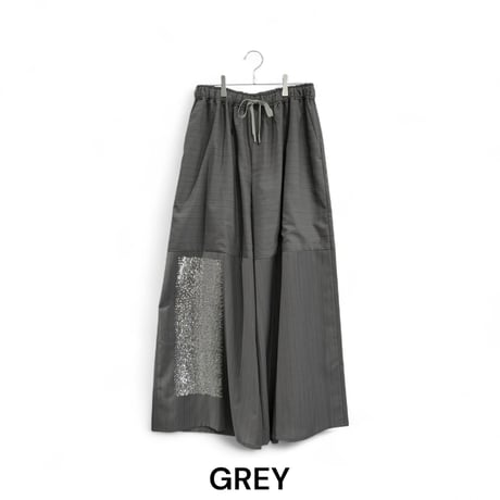 [TA-PT0041]SHEER SEQUIN EMBROIDERY TROUSER