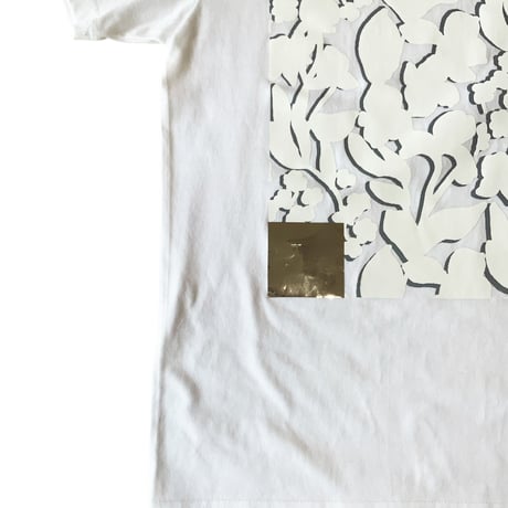 [TA-RE-005]quiet floral lame T-shirt　サイズ１